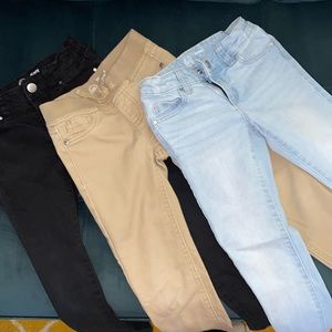 Size 6 little girls pants lot- 3 pair